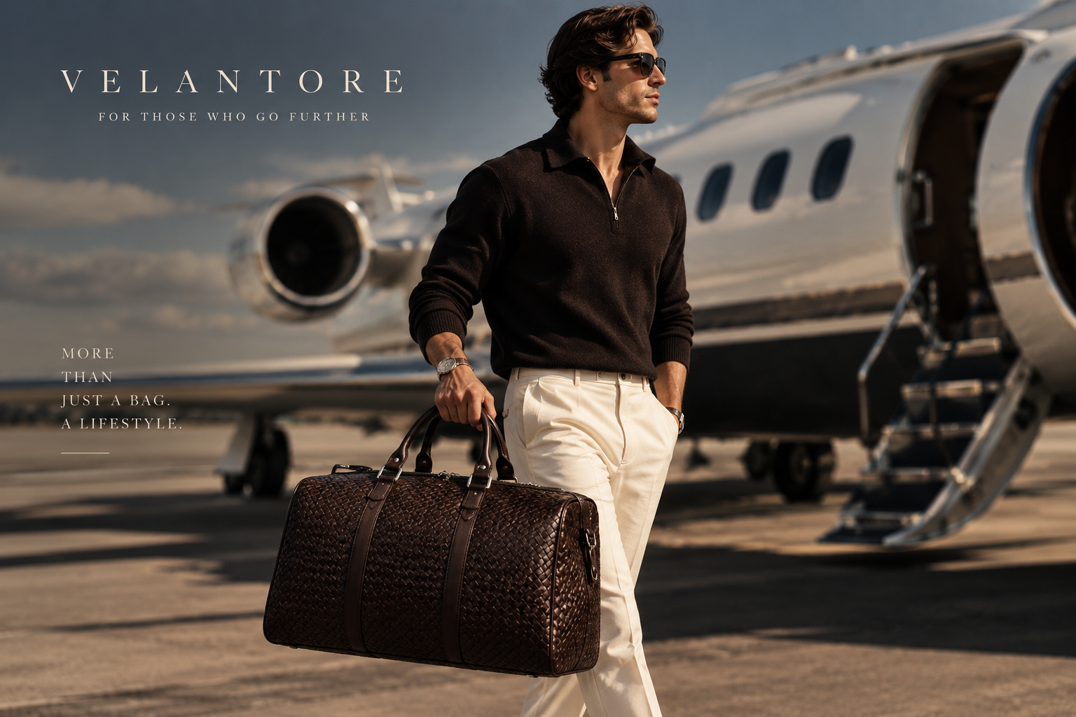 New woven mobile travel bag Large capacity men and women shoulder bag Travel bag black business travel bag